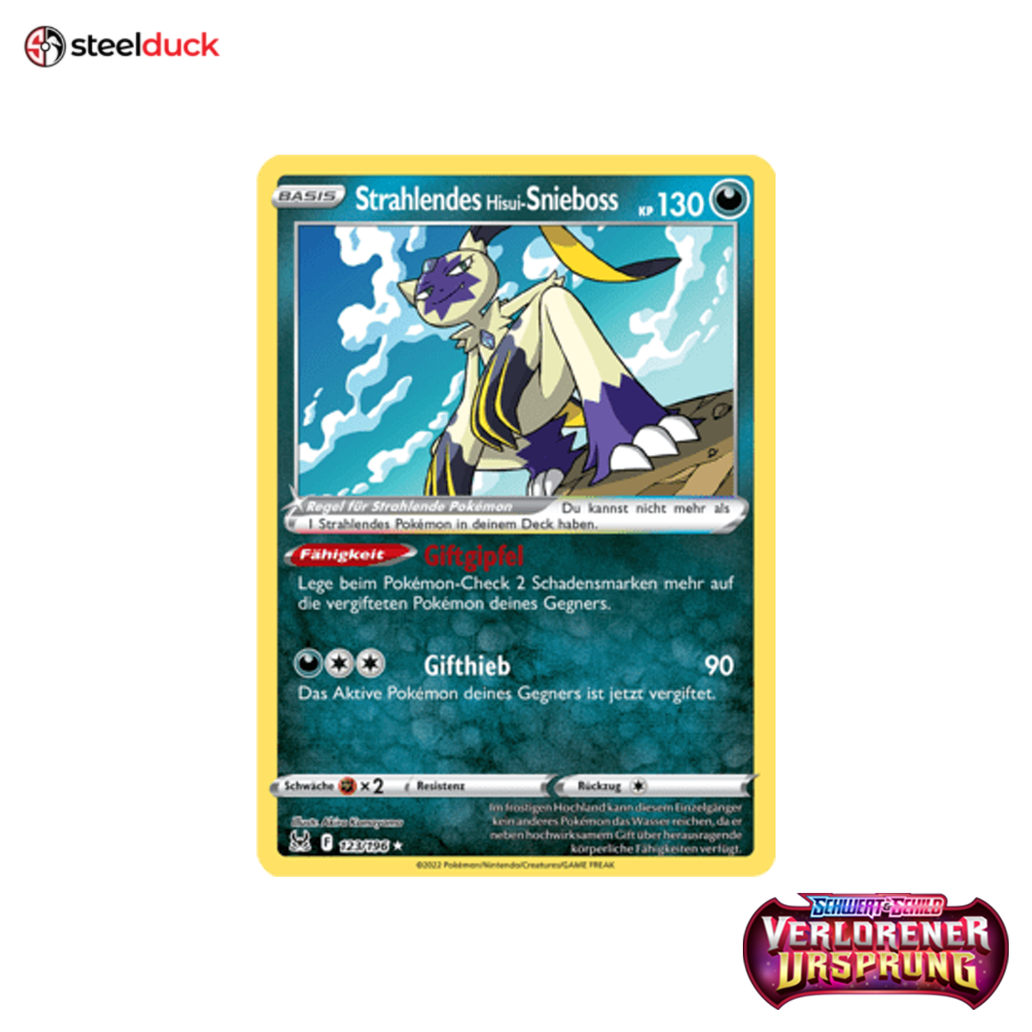 Strahlendes Hisui-Snieboss (123/196) Verlorener Ursprung - Shiny Rare