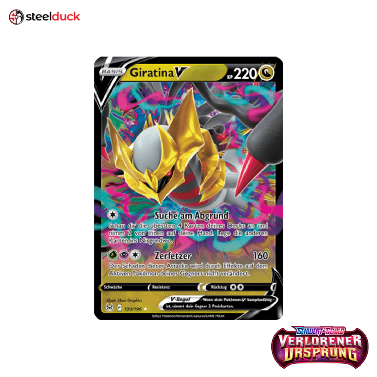 Giratina V (130/196) Verlorener Ursprung - Holo Rare V