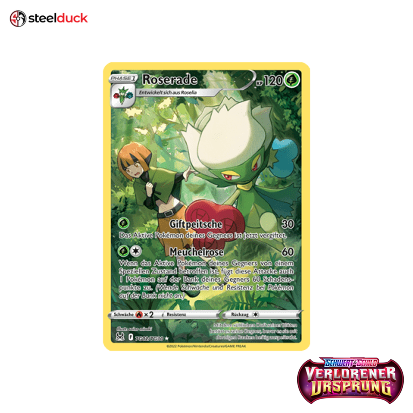 Roserade (TG02/TG30) Verlorener Ursprung - Trainer Gallery Holo Rare