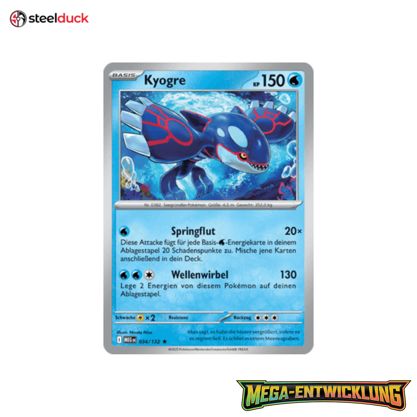 Kyogre (034/132) Mega-Entwicklung - Rare