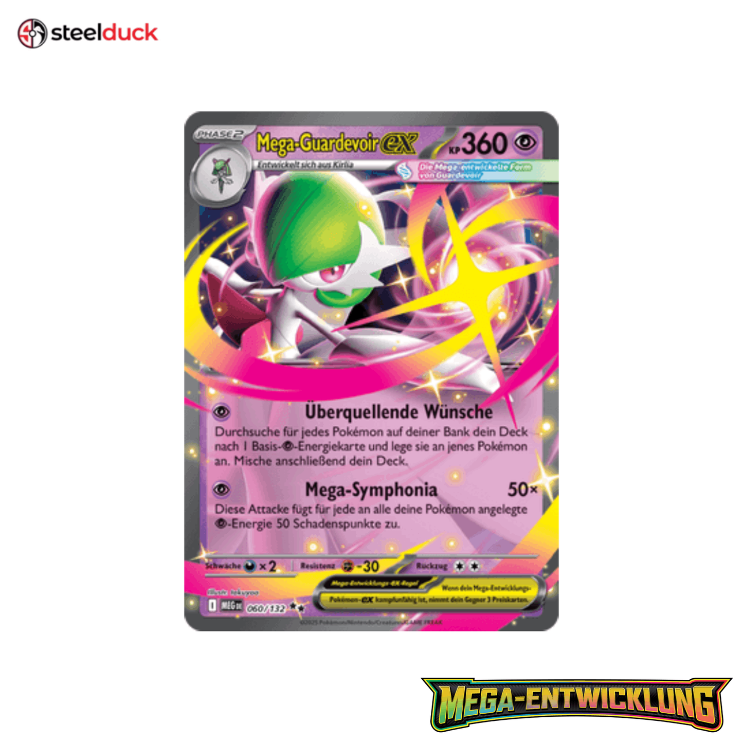 Mega-Guardevoir ex (060/132) Mega-Entwicklung - Double Rare
