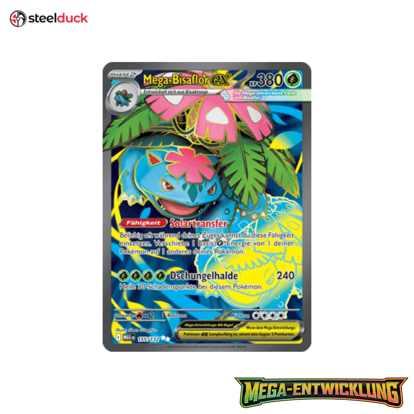 Mega-Bisaflor ex (155/132) Mega-Entwicklung - Ultra Rare