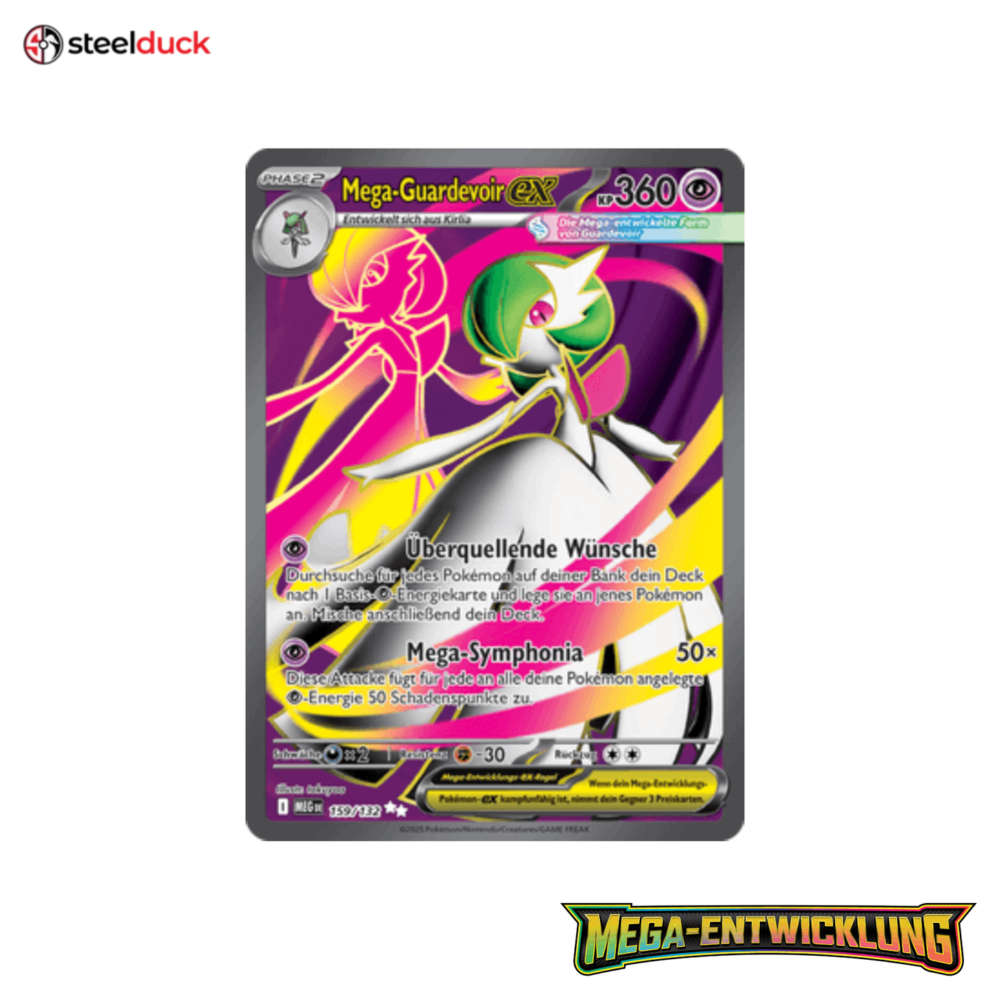 Mega-Guardevoir ex (159/132) Mega-Entwicklung - Ultra Rare
