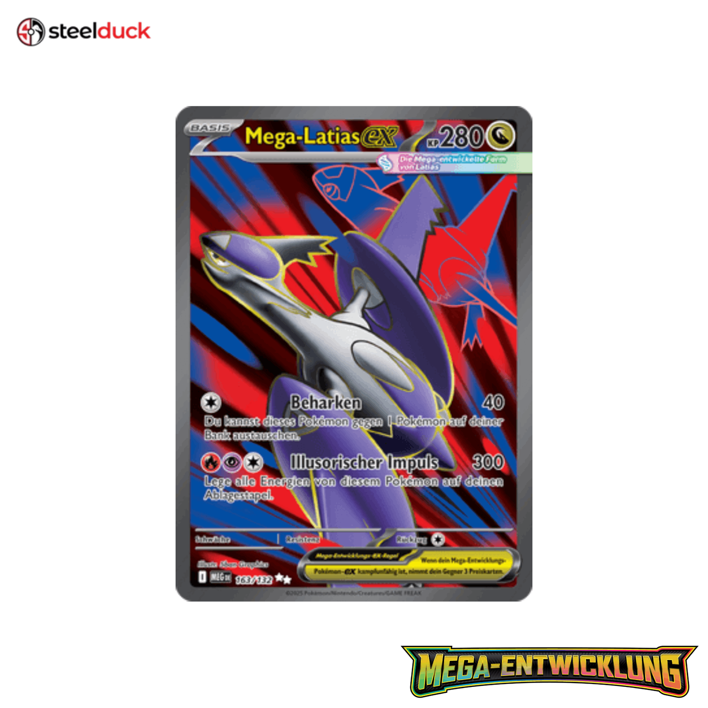 Mega-Latias ex (163/132) Mega-Entwicklung - Ultra Rare