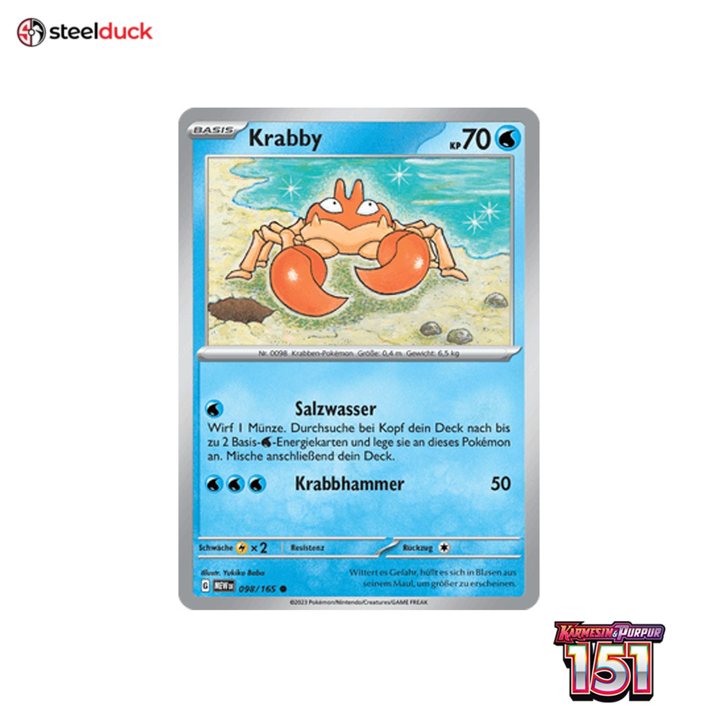 Krabby (098/165) 151 - Common