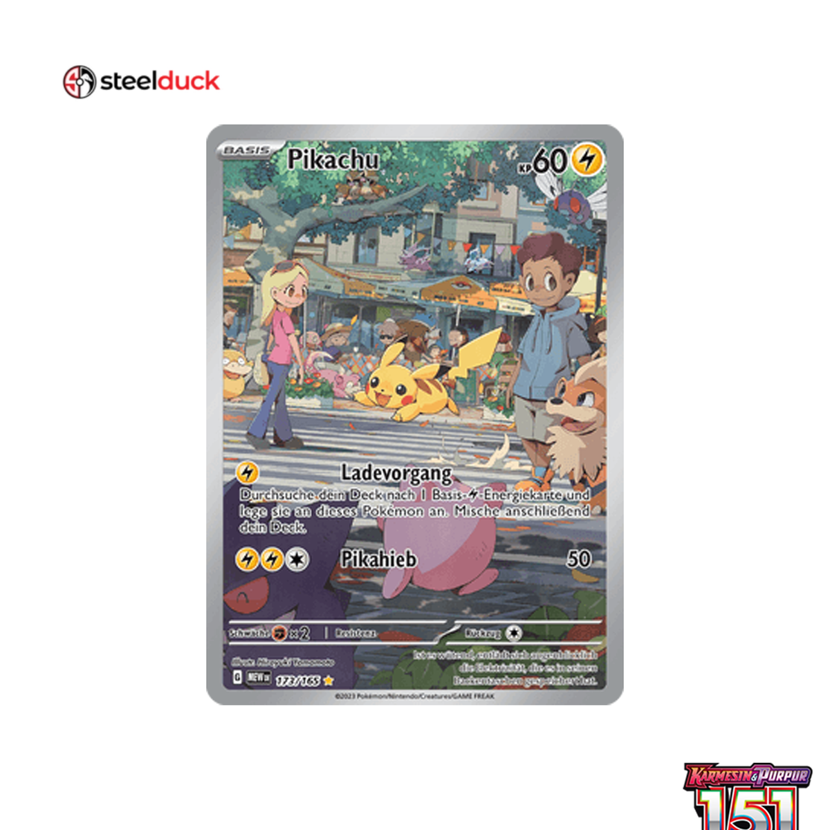 Pikachu (173/165) 151 - Illustration Rare