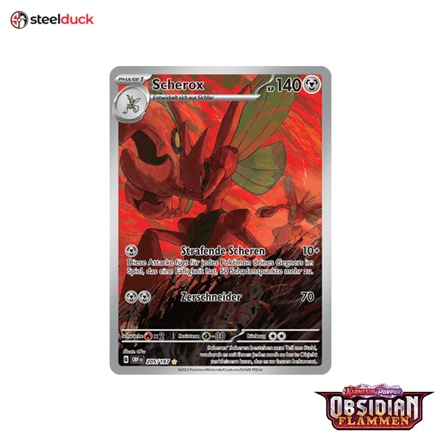 Scherox (205/197) Obsidianflammen - Illustration Rare