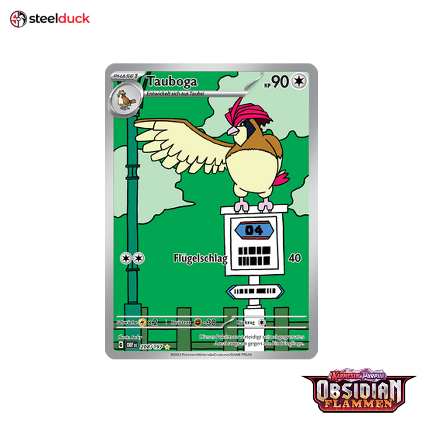 Tauboga (208/197) Obsidianflammen - Illustration Rare