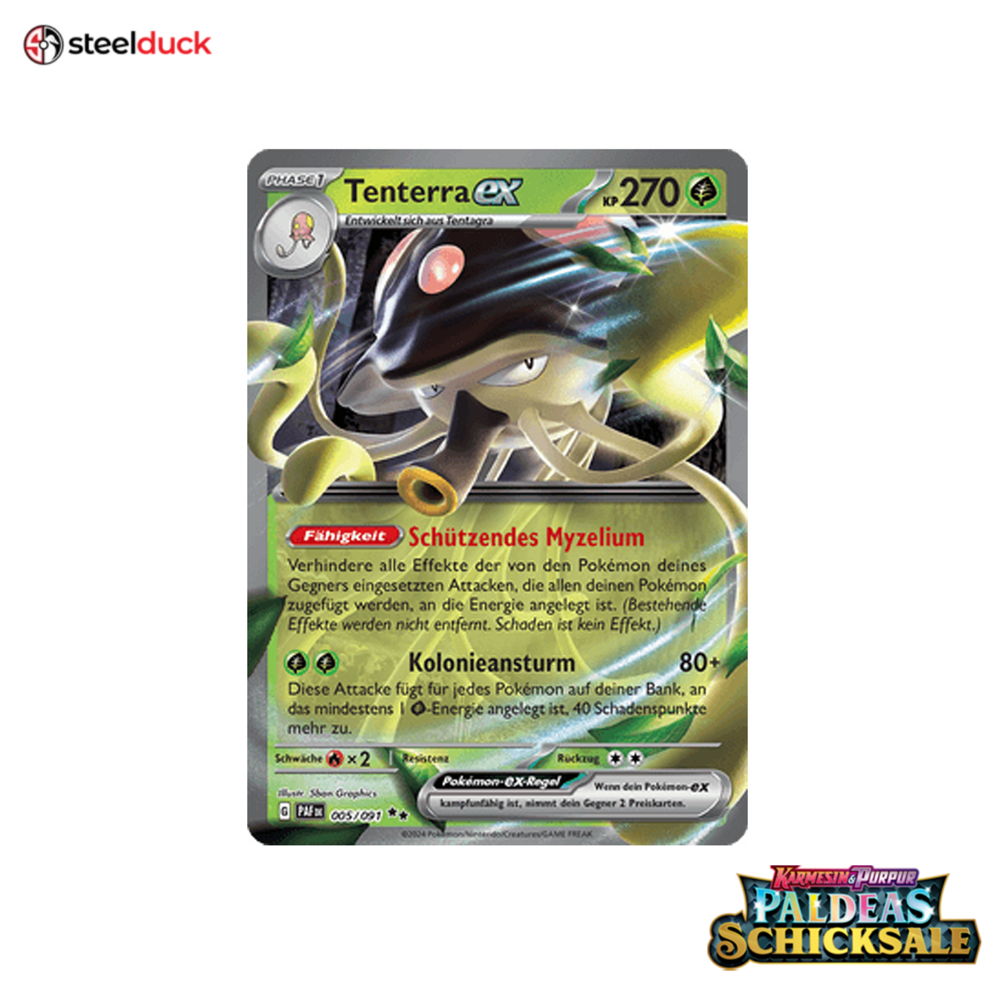 Tenterra ex (005/091) Paldeas Schicksale - Double Rare