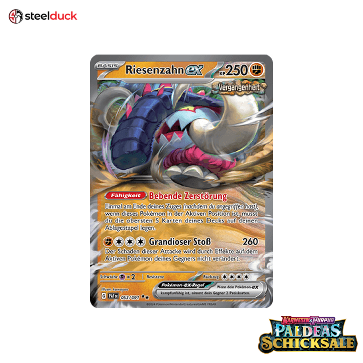 Riesenzahn ex (053/091) Paldeas Schicksale - Double Rare