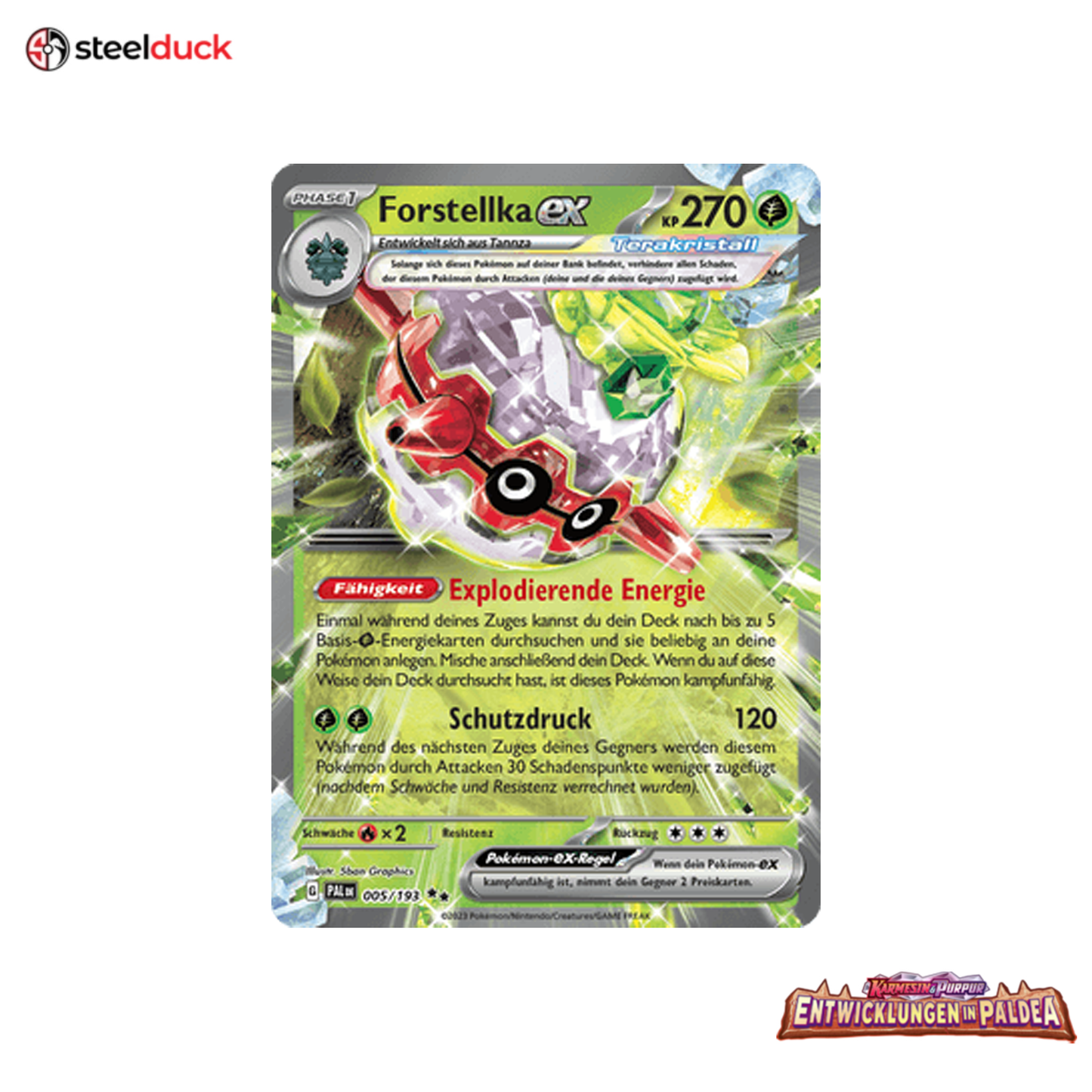 Forstellka ex (005/193) Entwicklungen in Paldea - Double Rare