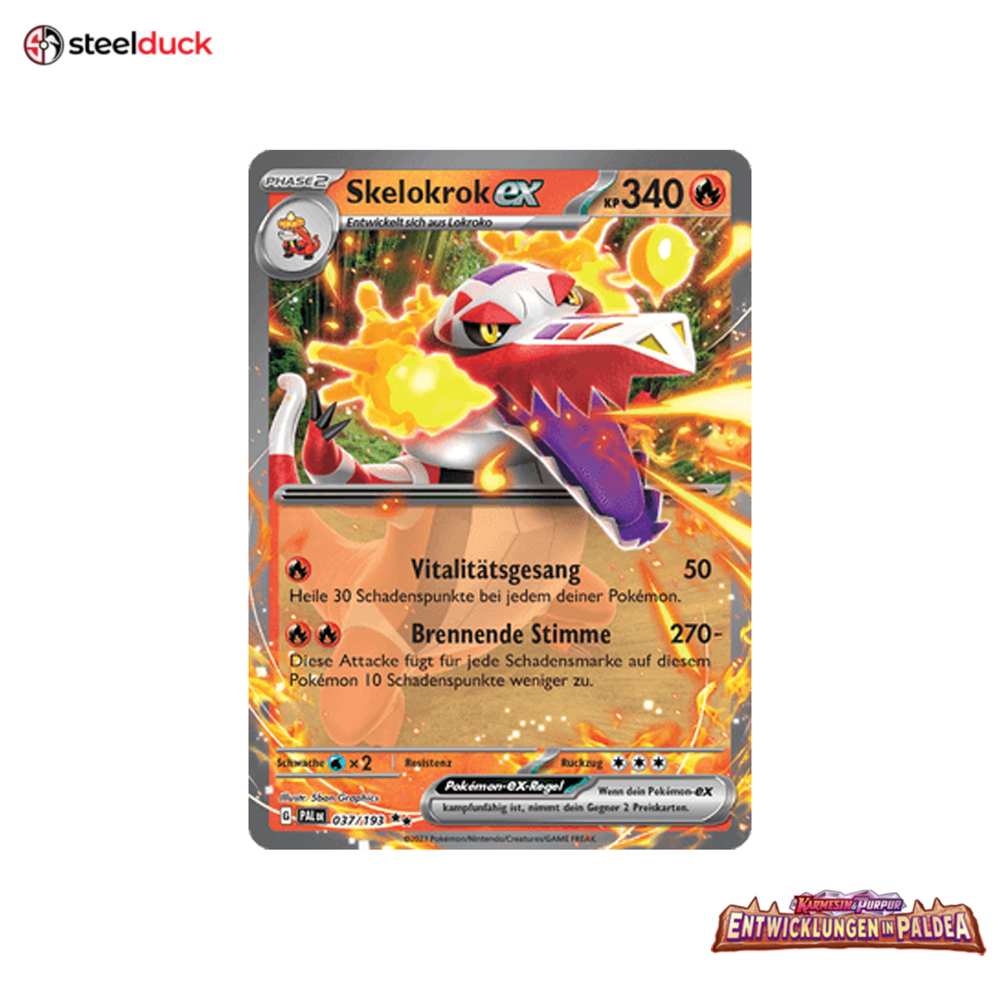 Skelokrok ex (037/193) Entwicklungen in Paldea - Double Rare