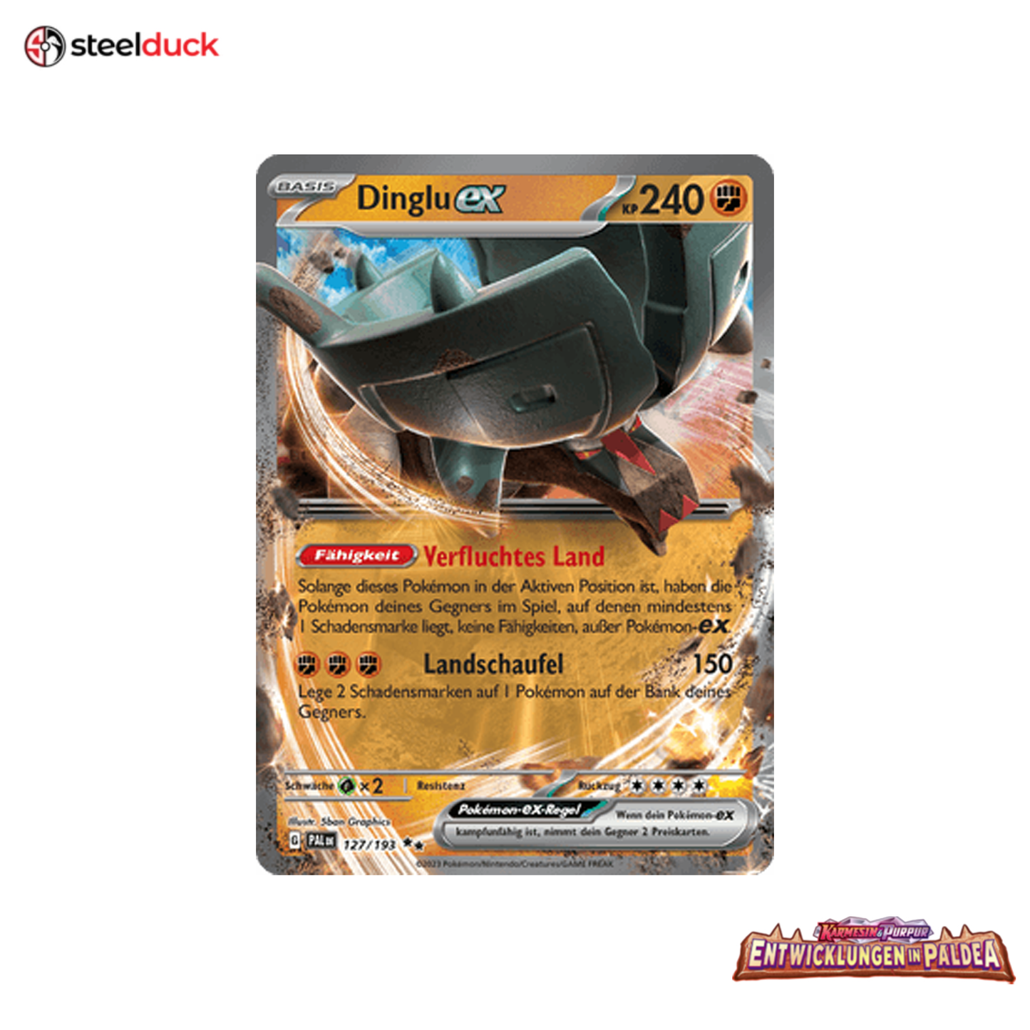 Dinglu ex (127/193) Entwicklungen in Paldea - Double Rare