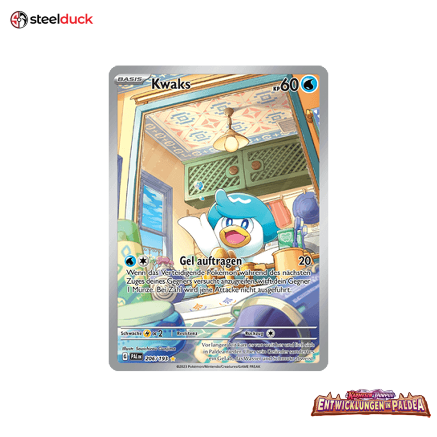 Kwaks (206/193) Entwicklungen in Paldea - Illustration Rare