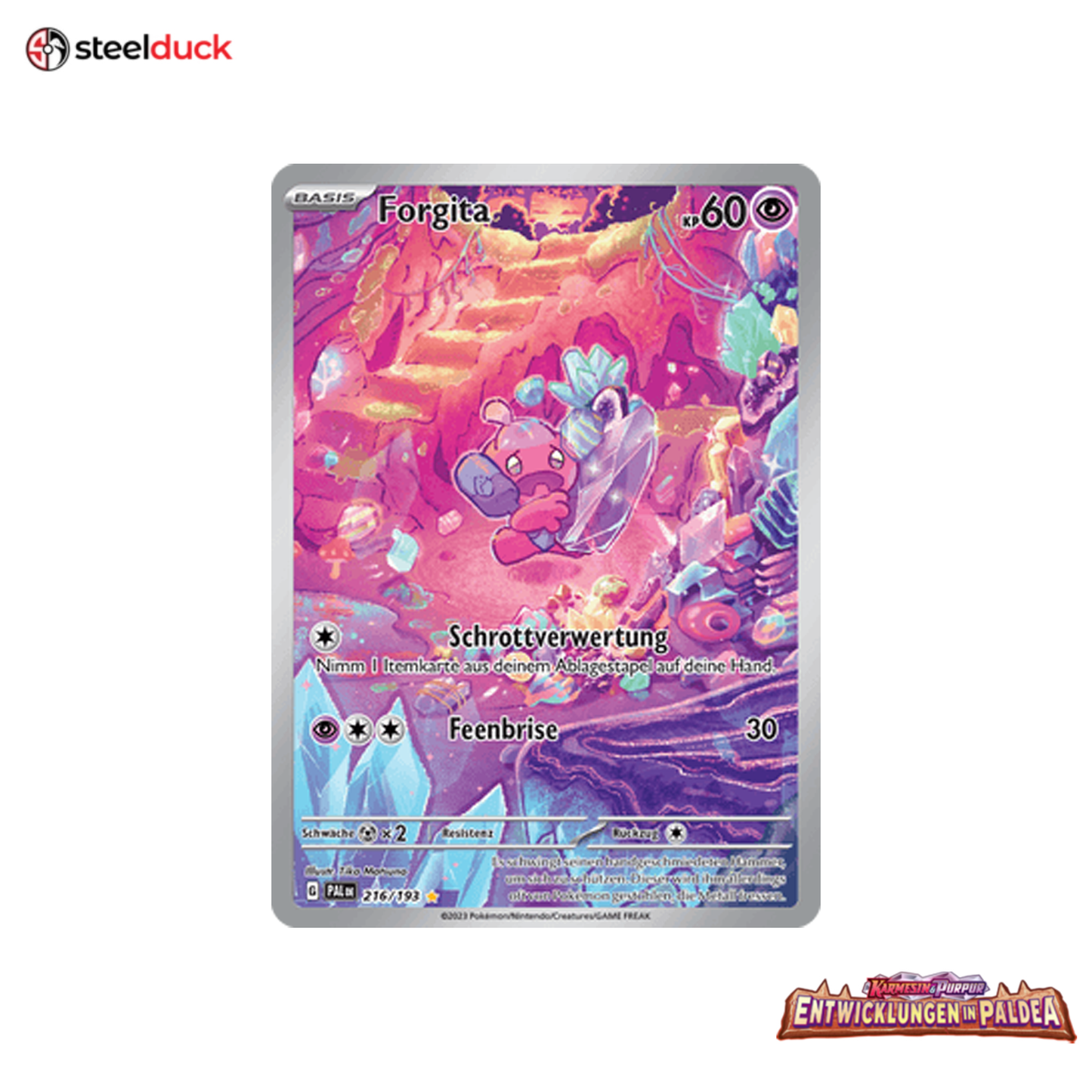 Forgita (216/193) Entwicklungen in Paldea - Illustration Rare