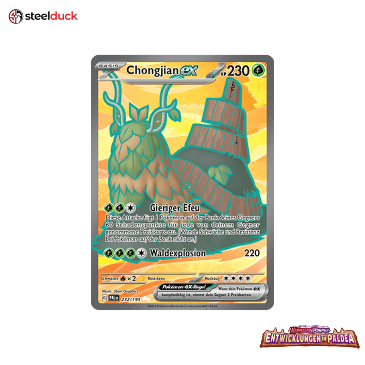 Chongjian ex (232/193) Entwicklungen in Paldea - Ultra Rare