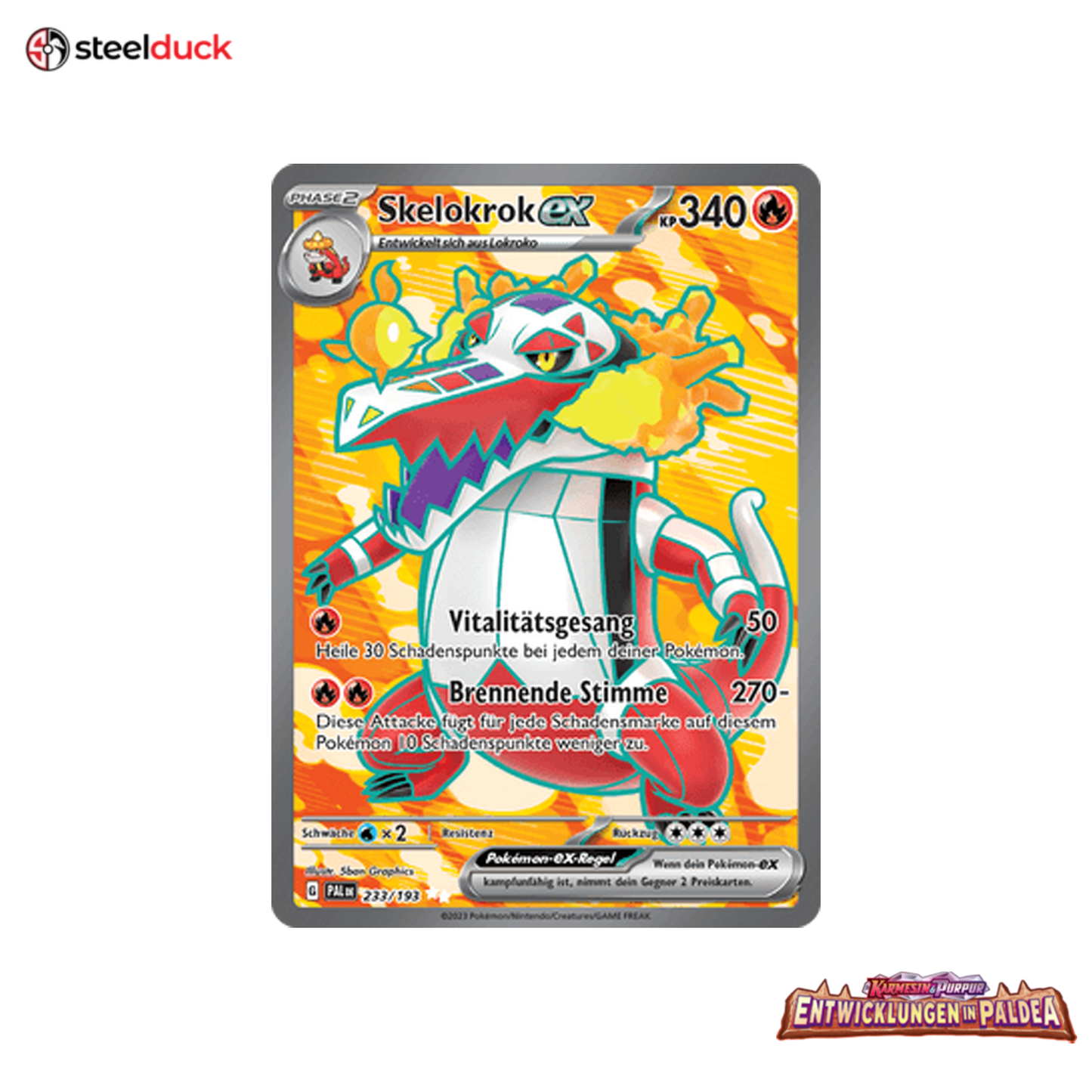 Skelokrok ex (233/193) Entwicklungen in Paldea - Ultra Rare
