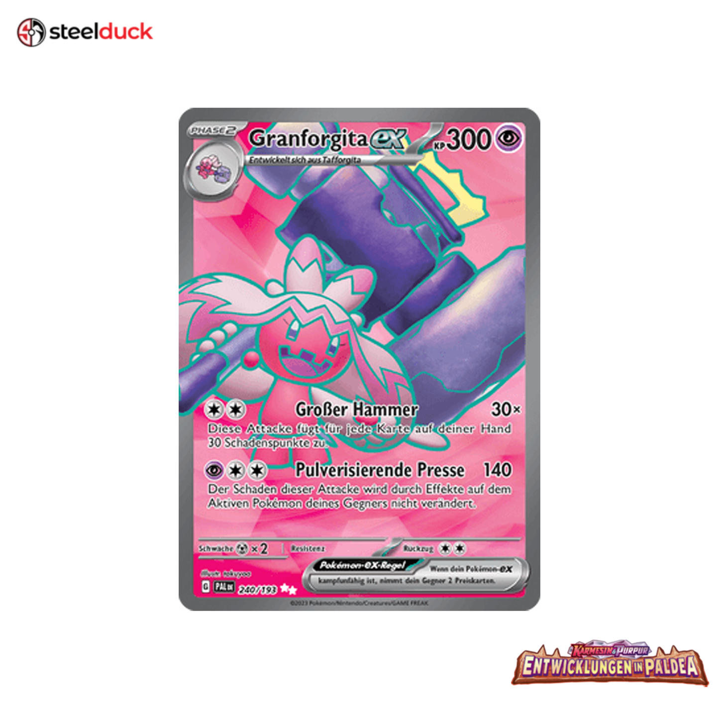 Granforgita ex (240/193) Entwicklungen in Paldea - Ultra Rare