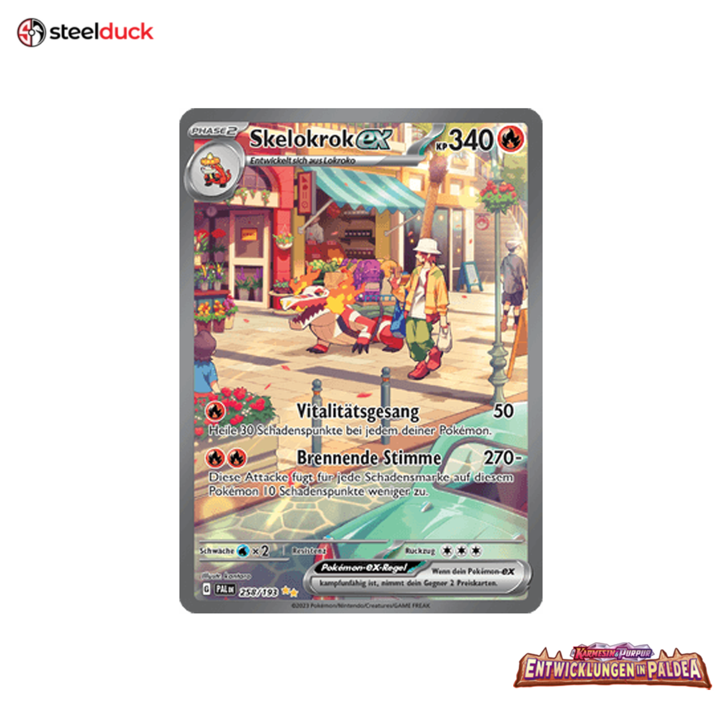 Skelokrok ex (258/193) Entwicklungen in Paldea - Special Illustration Rare