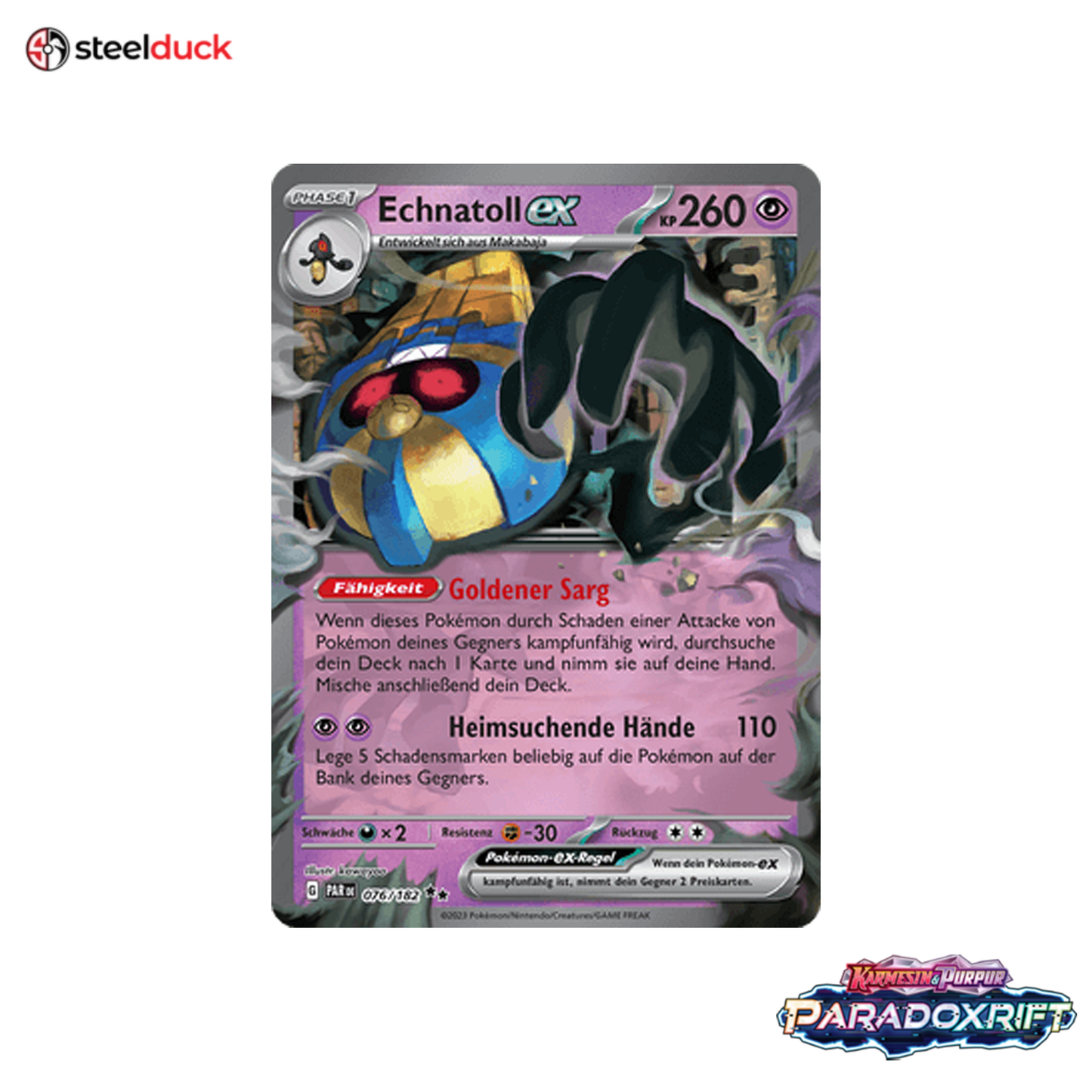 Echnatoll ex (076/182) Paradoxrift - Double Rare