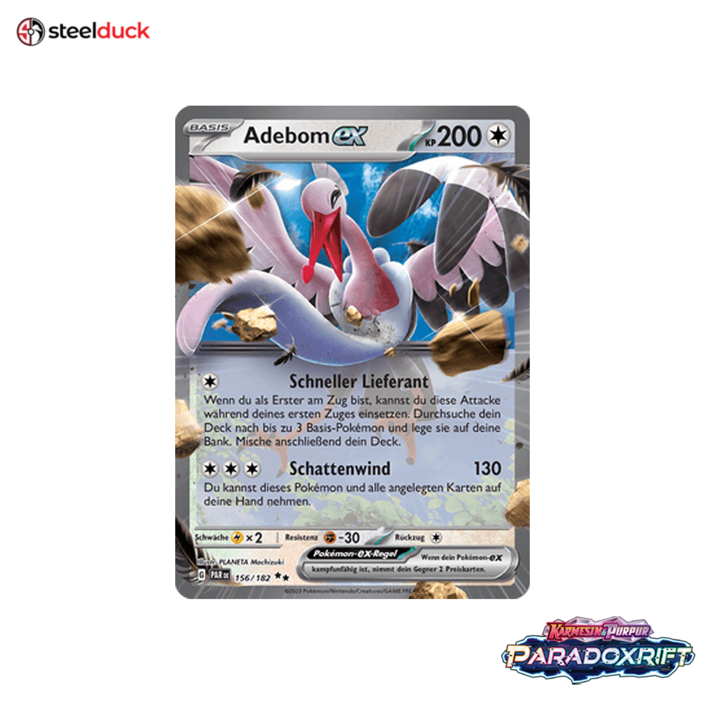 Adebom ex (156/182) Paradoxrift - Double Rare
