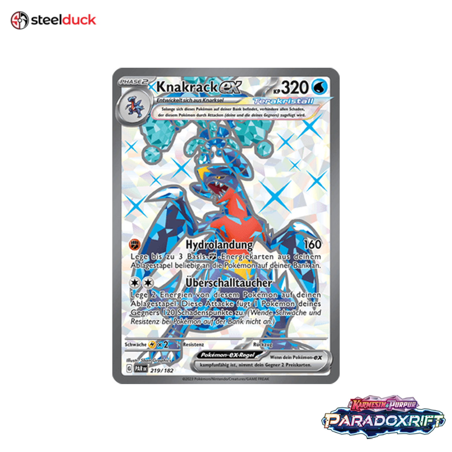 Knakrack ex (219/182) Paradoxrift - Ultra Rare