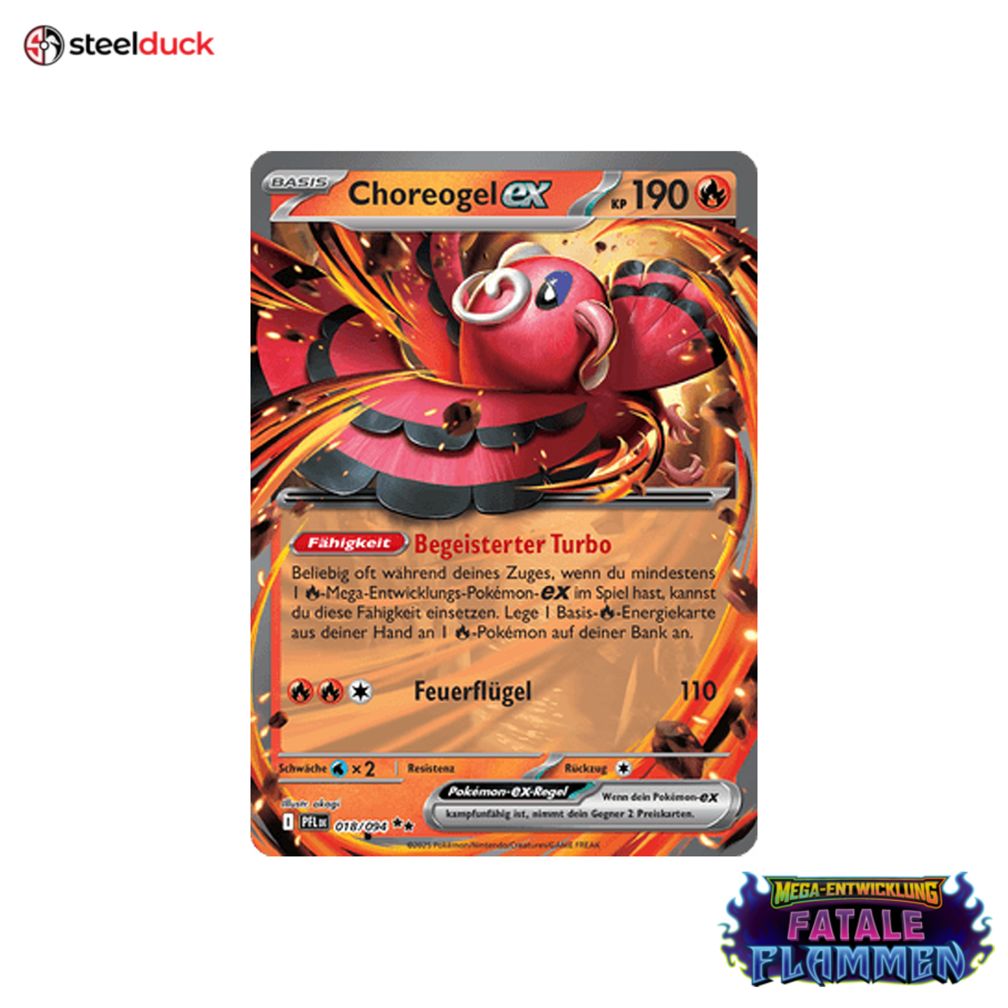 Choreogel ex (018/094) Fatale Flammen - Double Rare