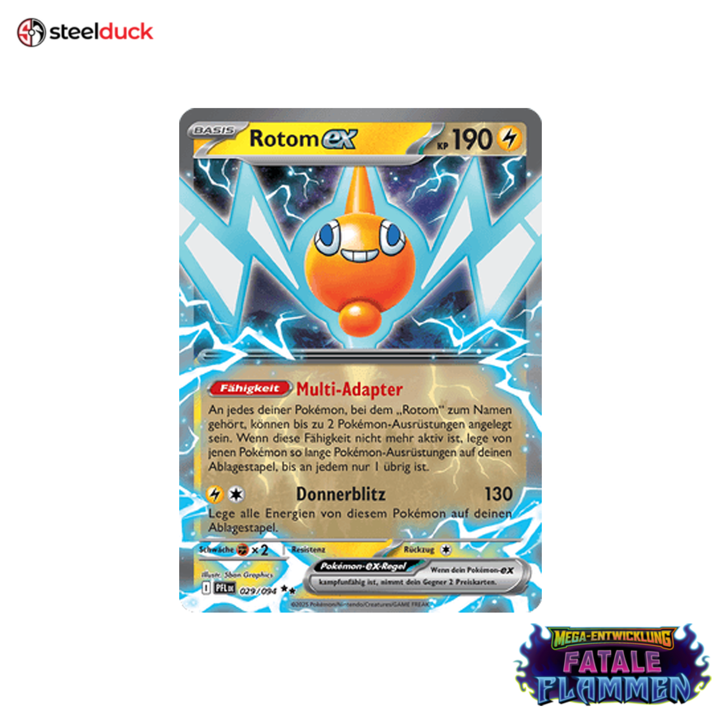 Rotom ex (029/094) Fatale Flammen - Double Rare