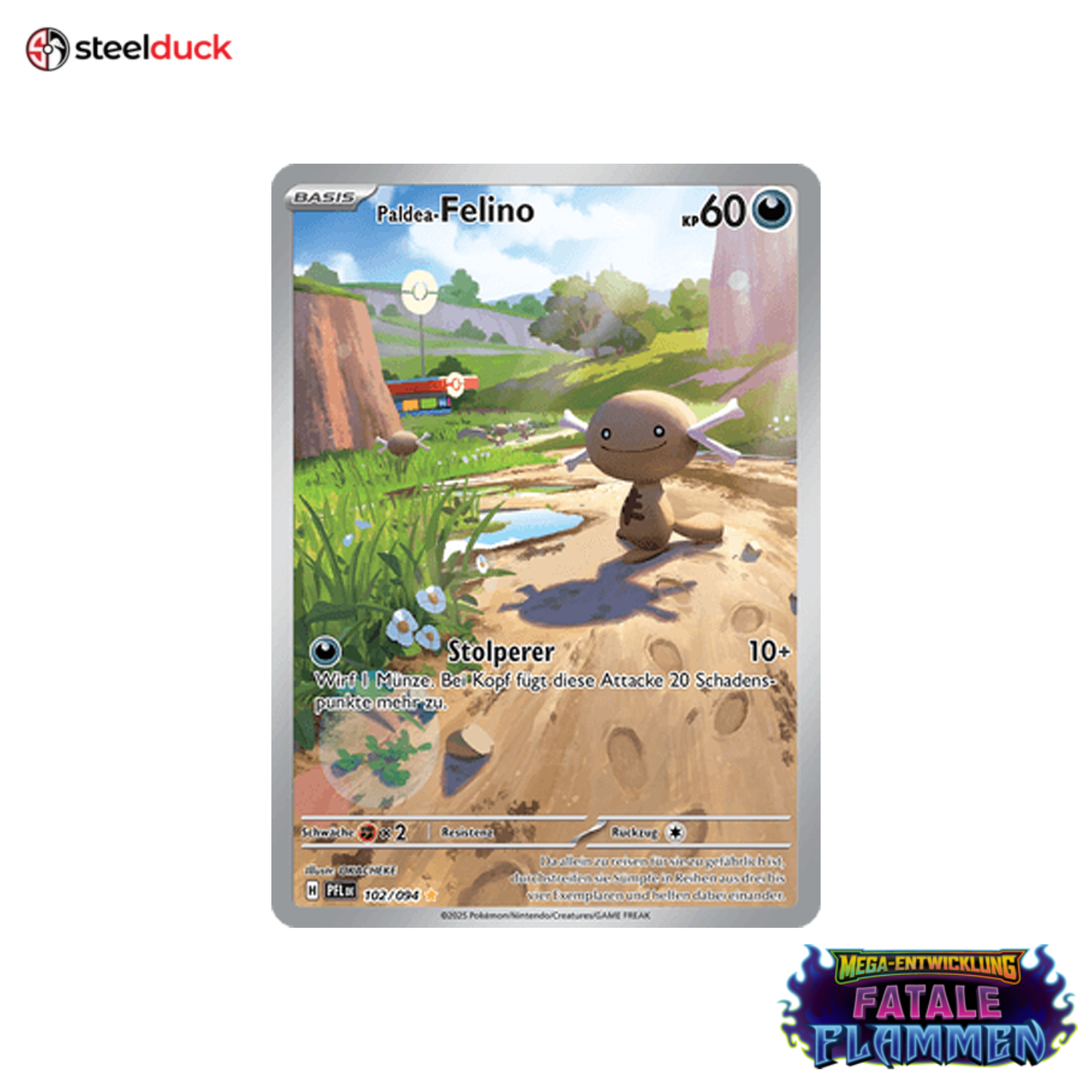 Paldea-Felino (102/094) Fatale Flammen - Illustration Rare