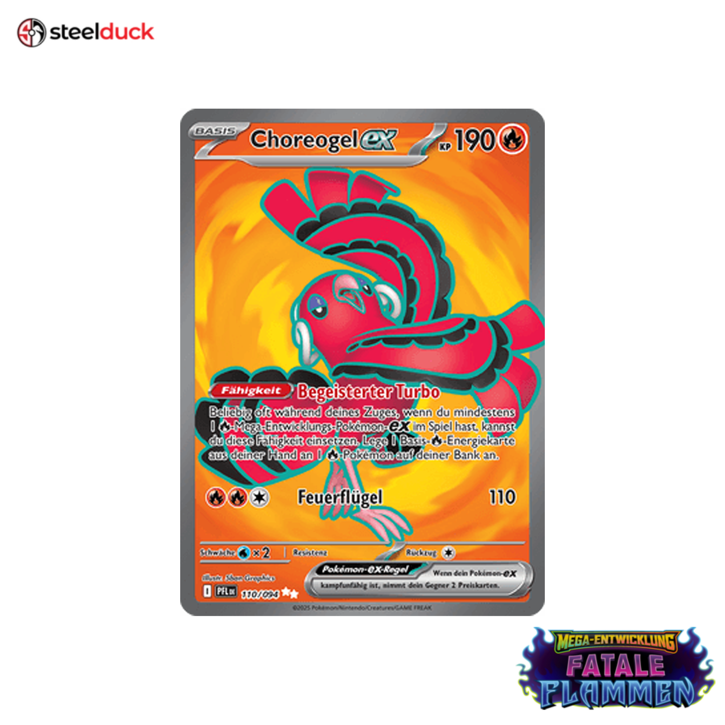 Choreogel ex (110/094) Fatale Flammen - Ultra Rare