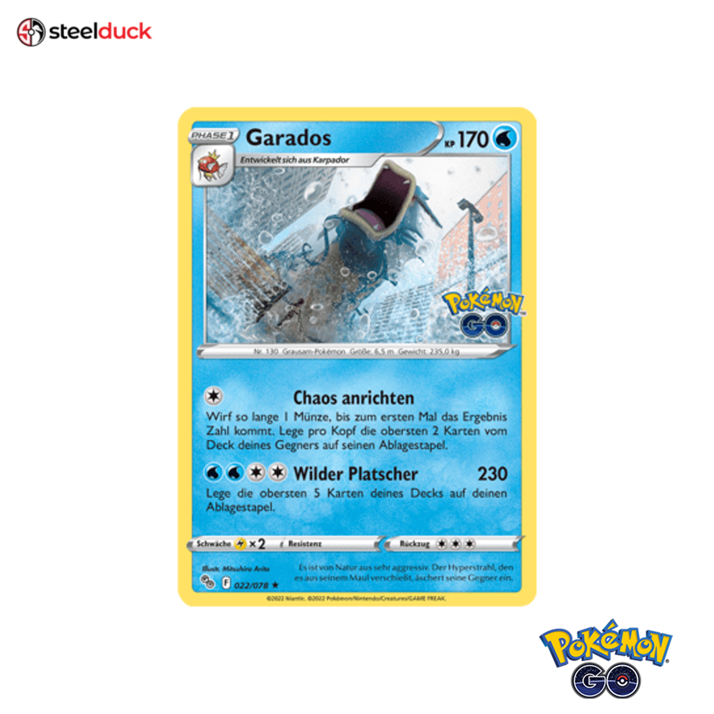 Garados (022/078) Pokémon Go - Holo Rare