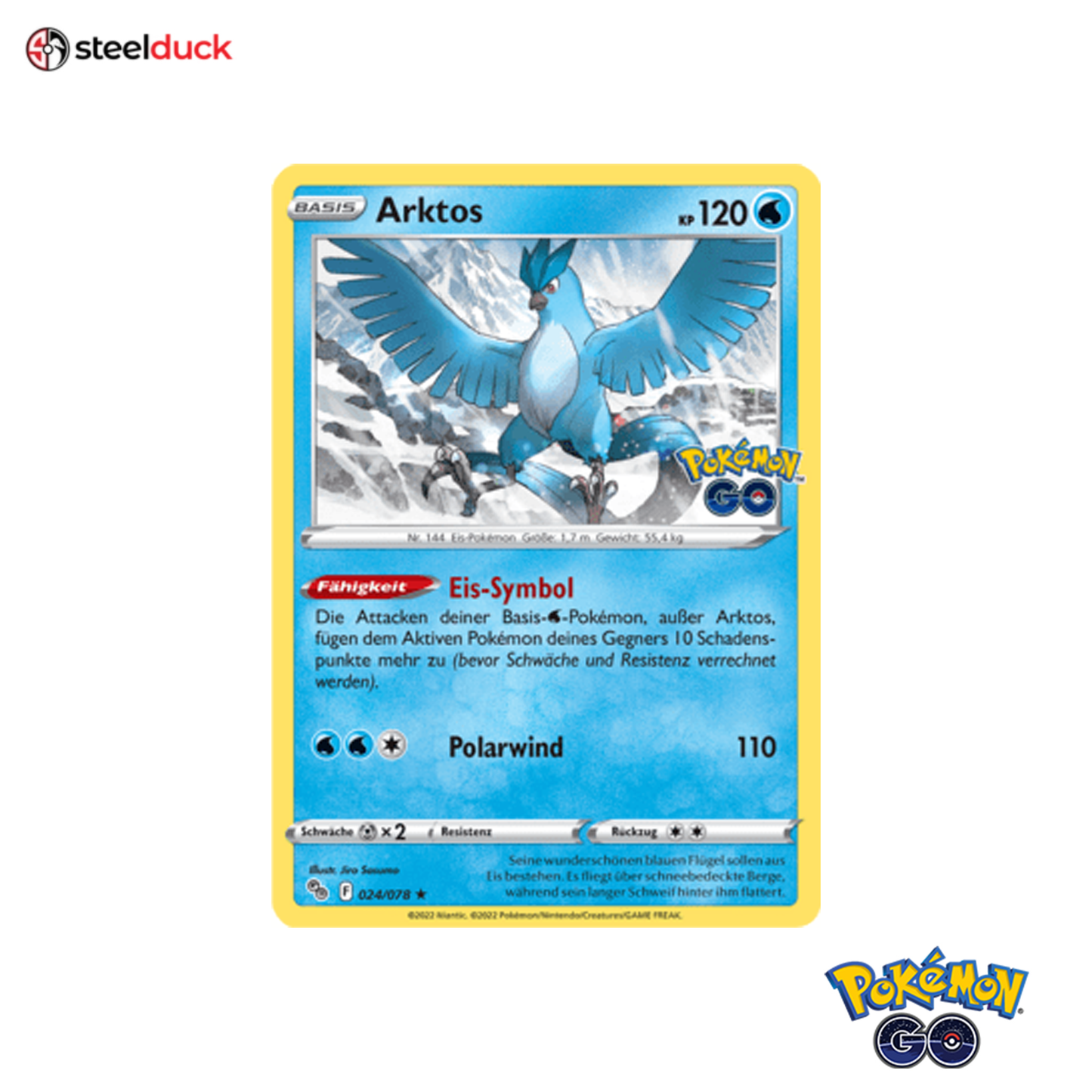 Arktos (024/078) Pokémon Go - Holo Rare