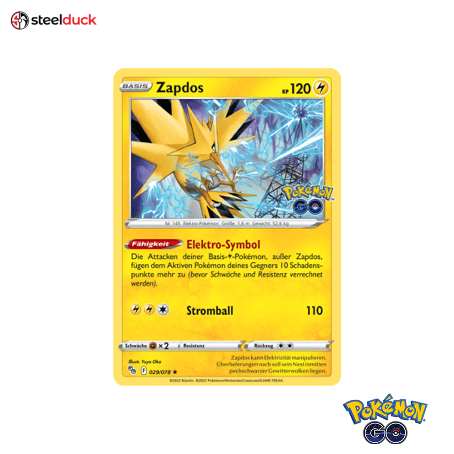 Zapdos (029/078) Pokémon Go - Holo Rare