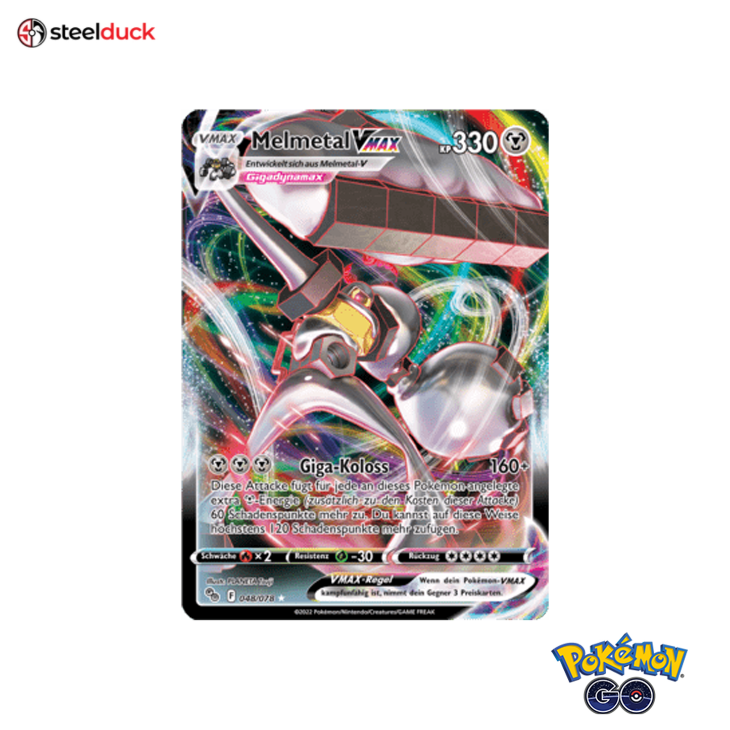 Melmetal VMAX (048/078) Pokémon Go - Holo Rare VMAX