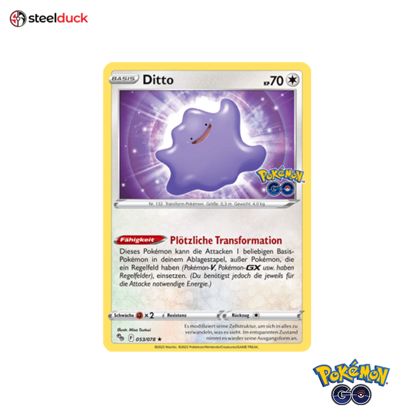 Ditto (053/078) Pokémon Go - Holo Rare