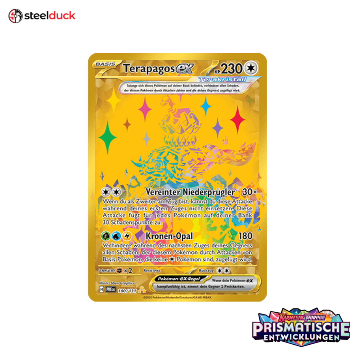 Terapagos ex (180/131) Prismatische Entwicklungen - Secret Rare