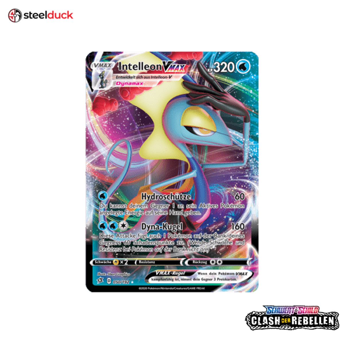Intelleon VMAX (050/192) Clash der Rebellen - Holo Rare VMAX
