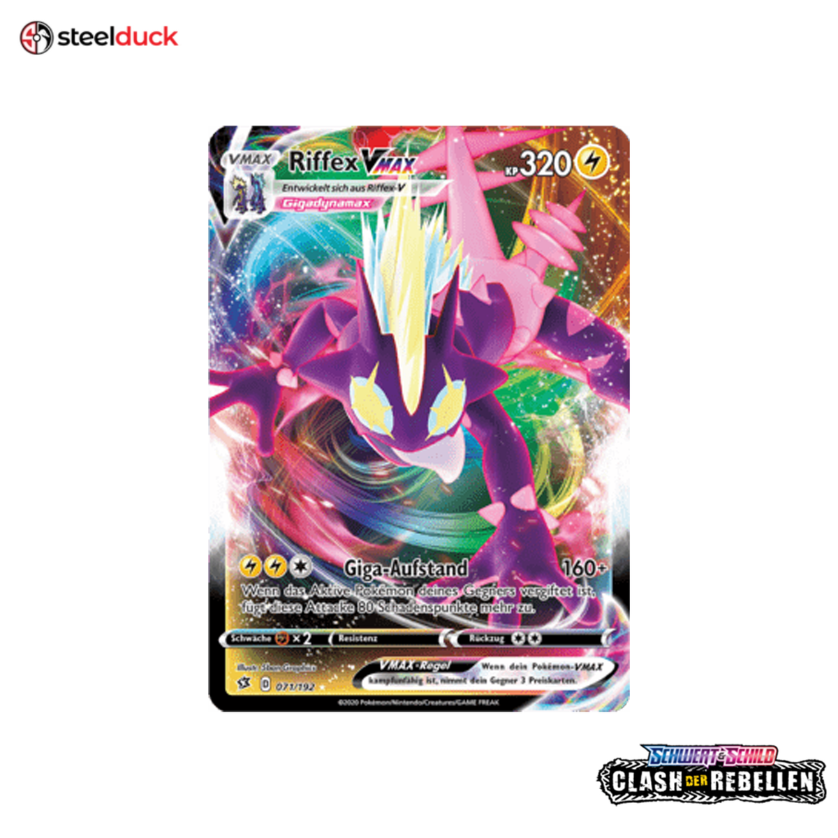 Riffex VMAX (071/192) Clash der Rebellen - Holo Rare VMAX