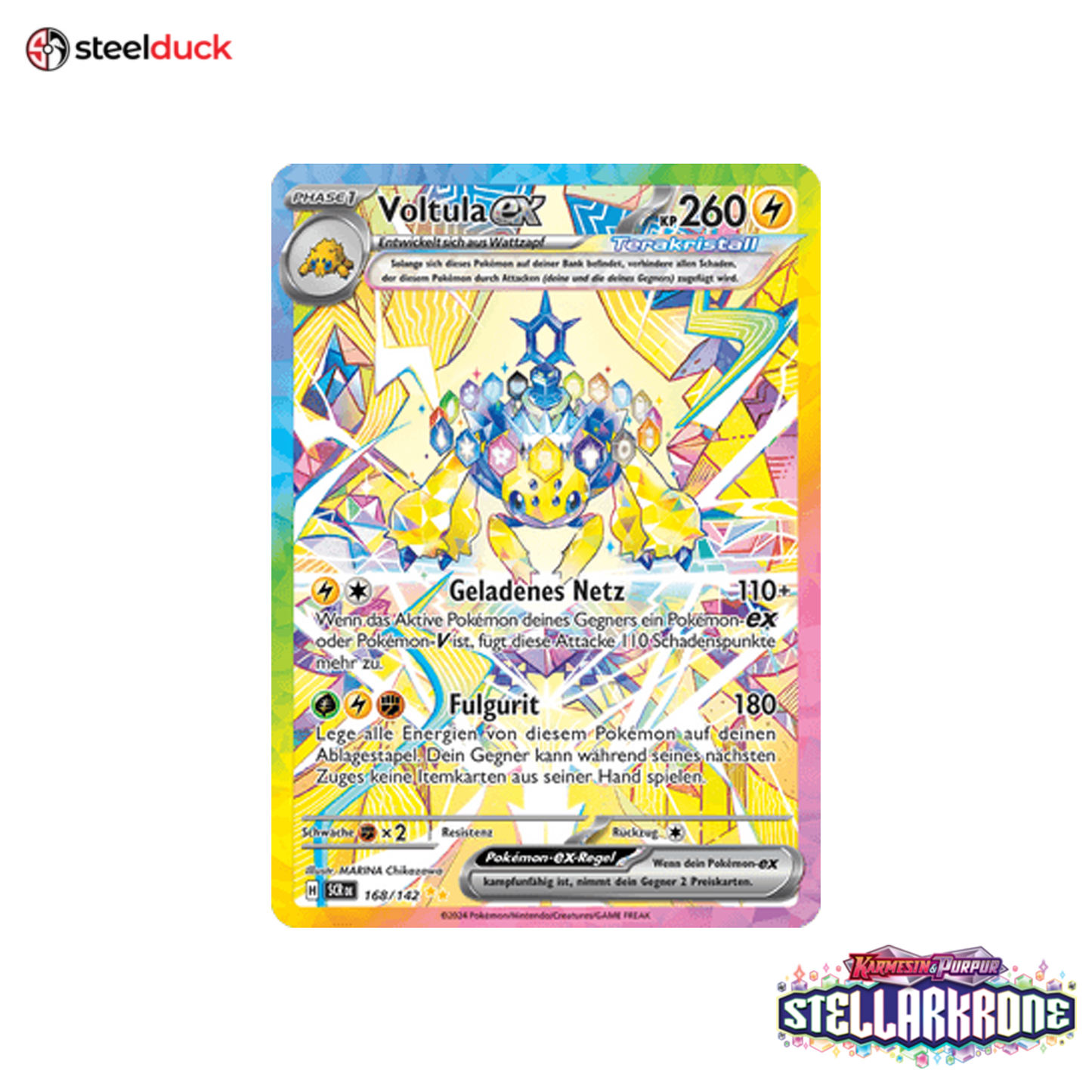 Voltula ex (168/142) Stellarkrone - Special Illustration Rare