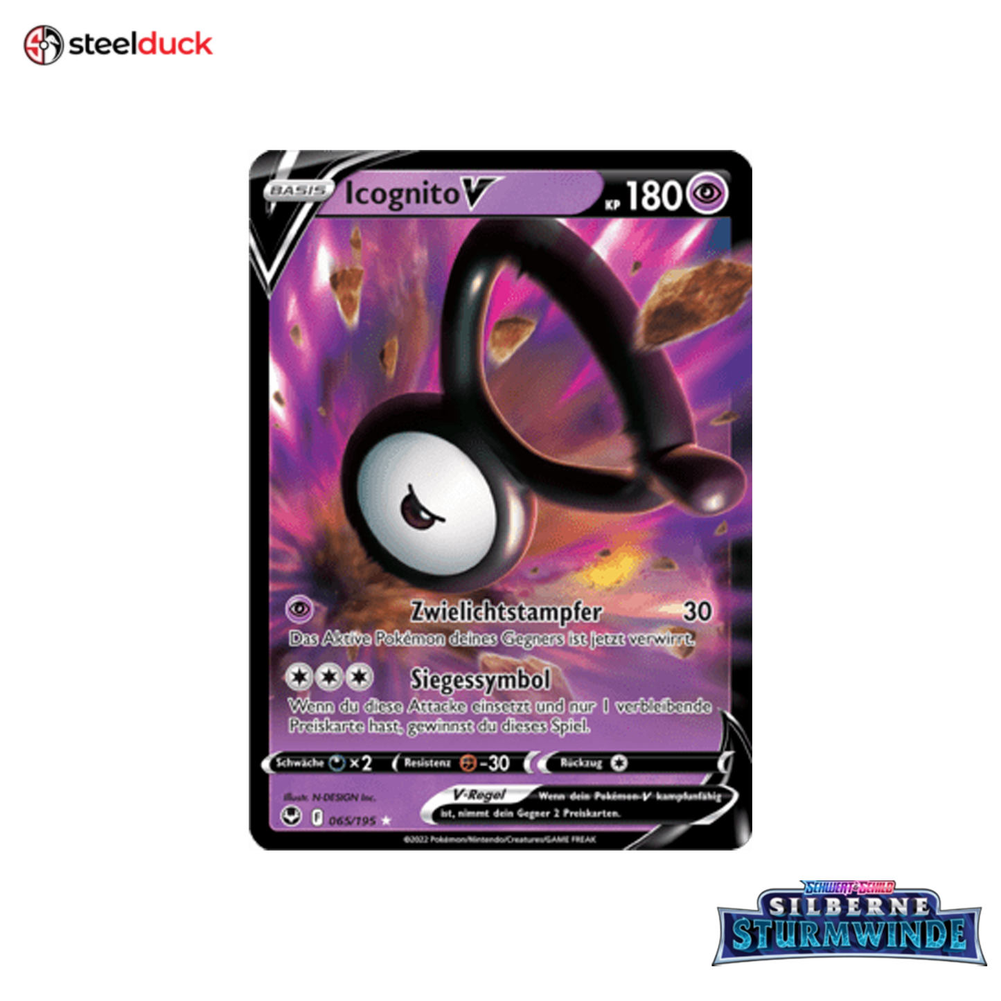 Icognito V (065/195) Silberne Sturmwinde - Holo Rare V