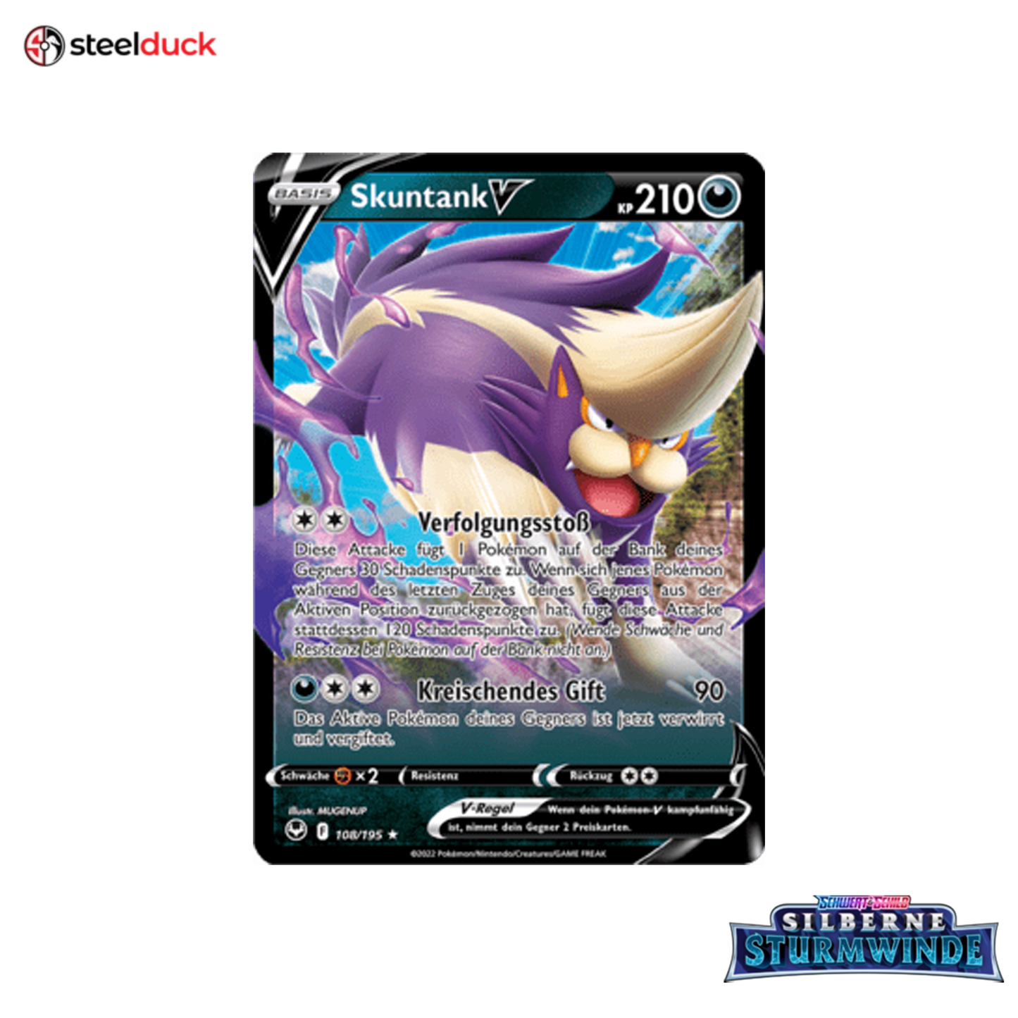 Skuntank V (108/195) Silberne Sturmwinde - Holo Rare V