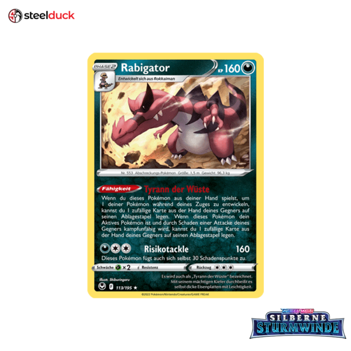 Rabigator (113/195) Silberne Sturmwinde - Holo Rare