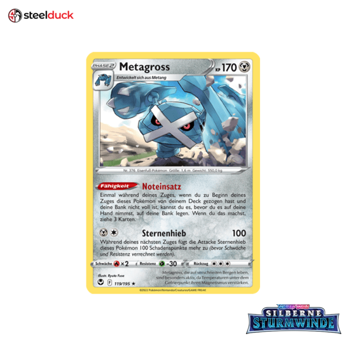 Metagross (119/195) Silberne Sturmwinde - Holo Rare