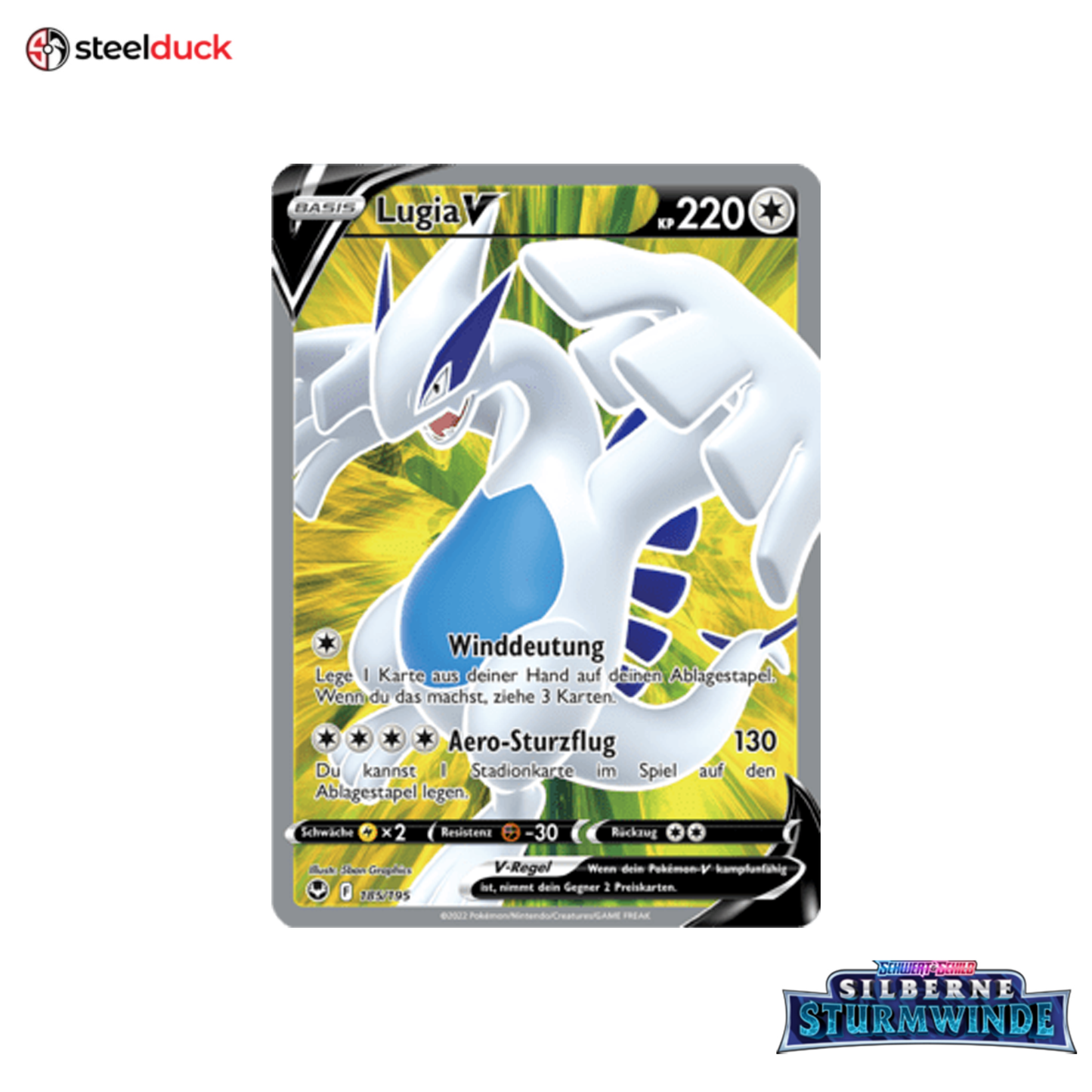 Lugia V (185/195) Silberne Sturmwinde - Ultra Rare