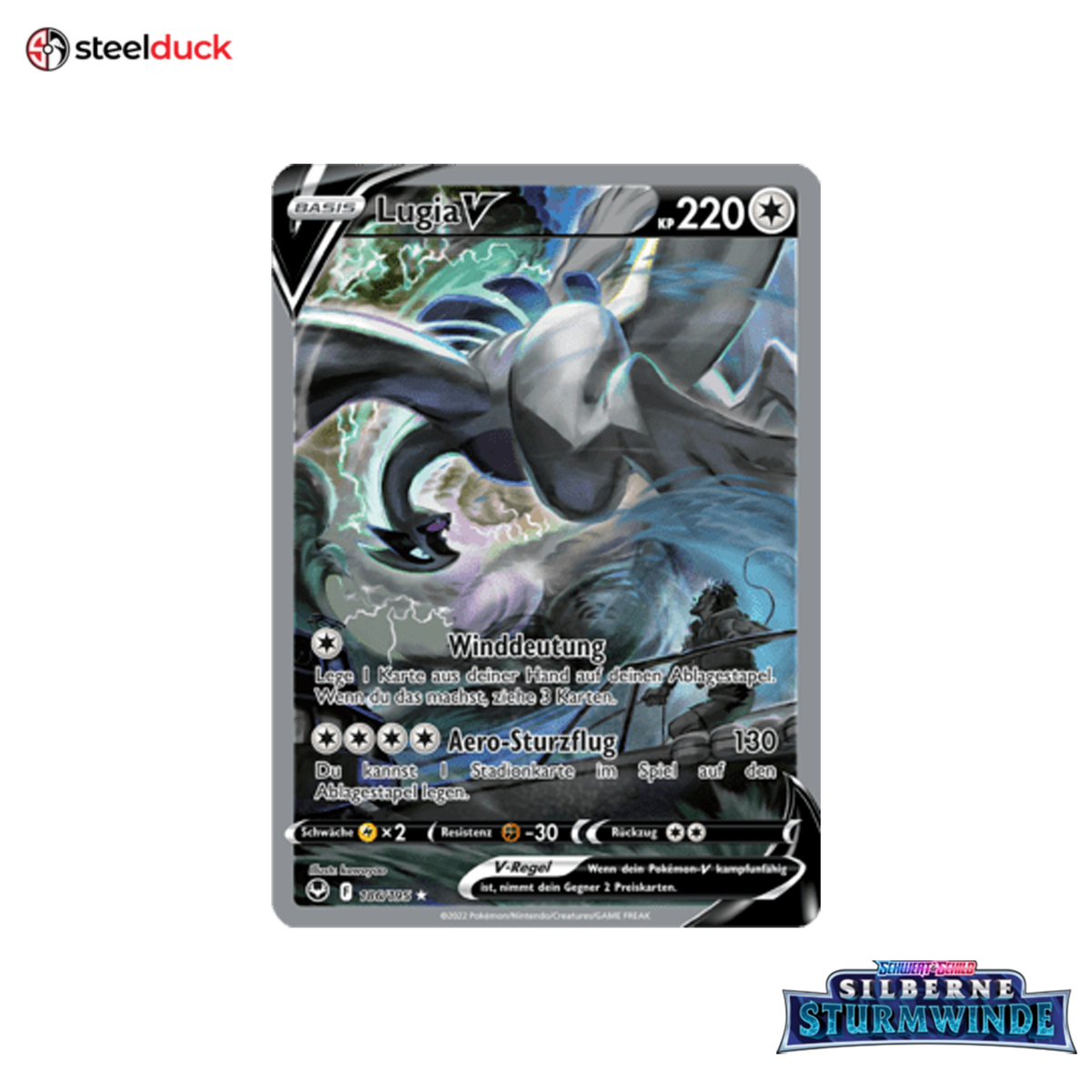 Lugia V (186/195) Silberne Sturmwinde - Ultra Rare
