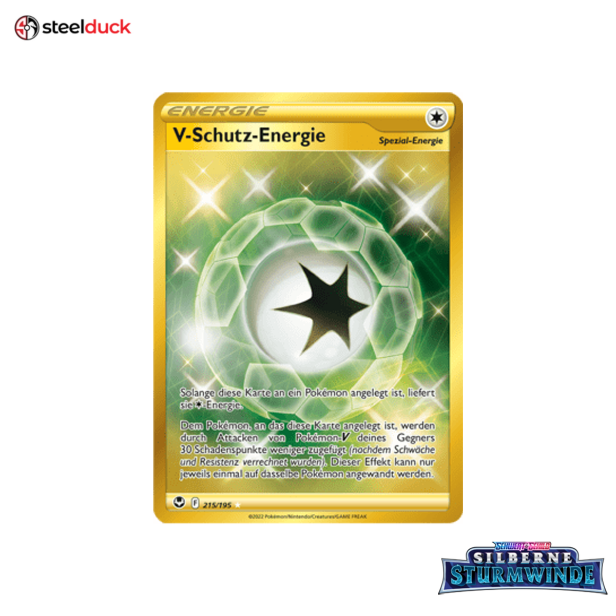 V-Schutz-Energie (215/195) Silberne Sturmwinde - Secret Rare