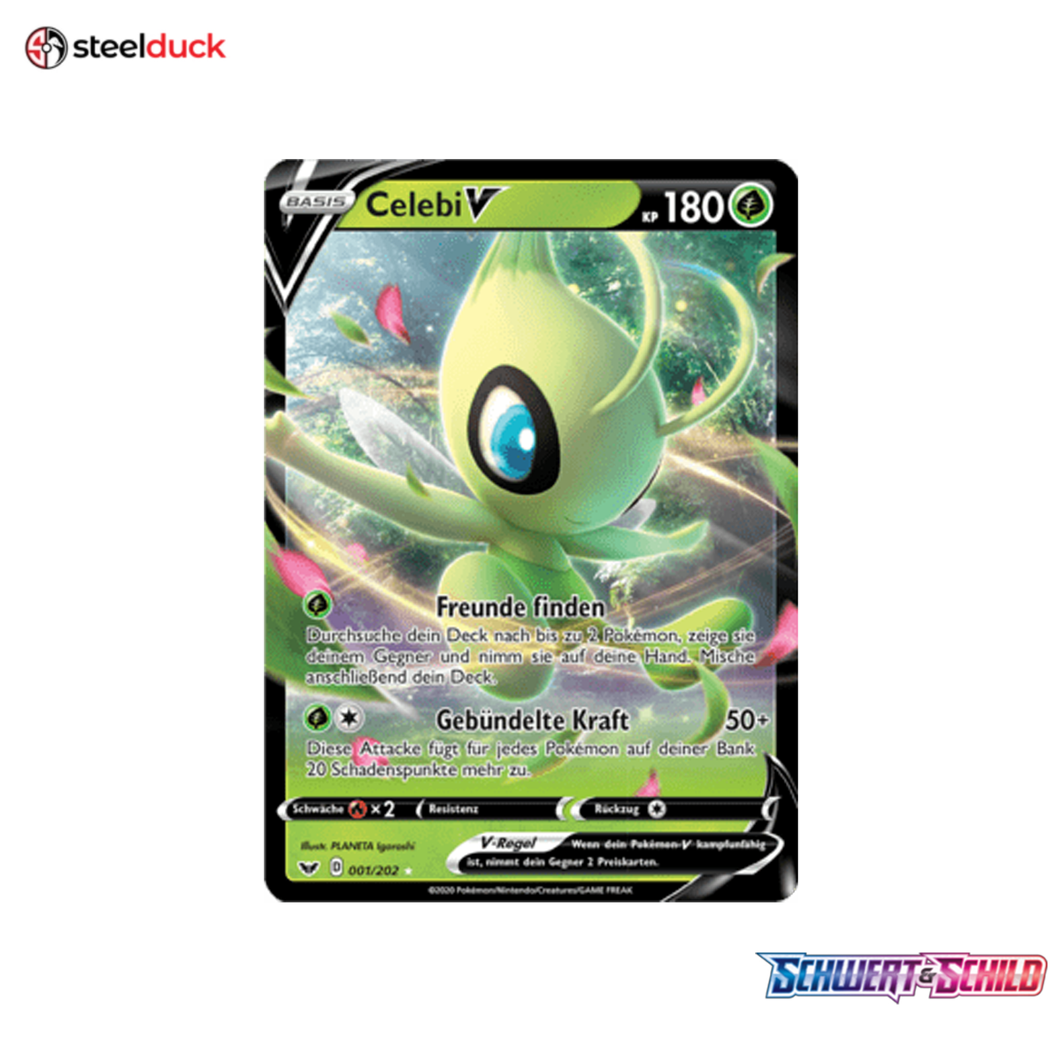 Celebi V (001/202) Schwert & Schild - Holo Rare V