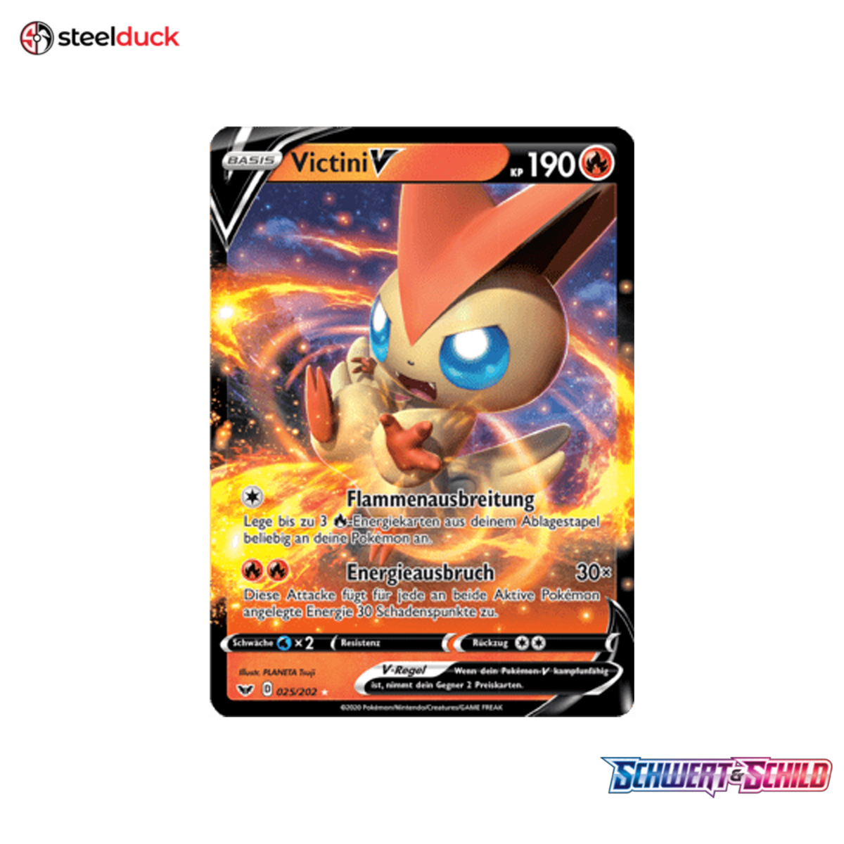 Victini V (025/202) Schwert & Schild - Holo Rare V