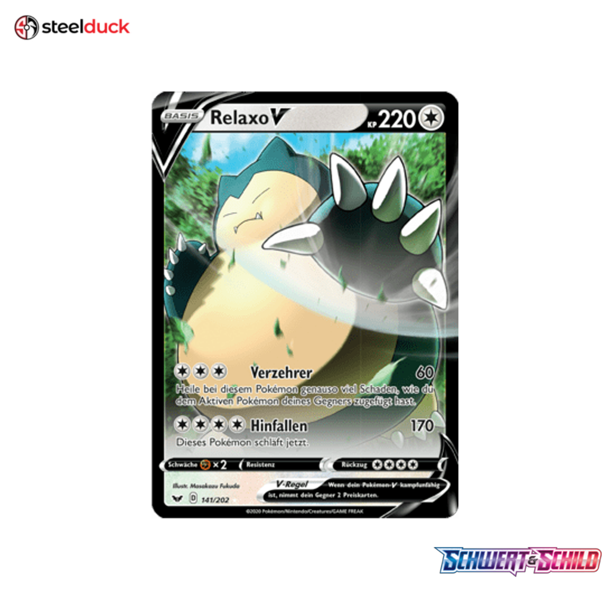 Relaxo V (141/202) Schwert & Schild - Holo Rare V