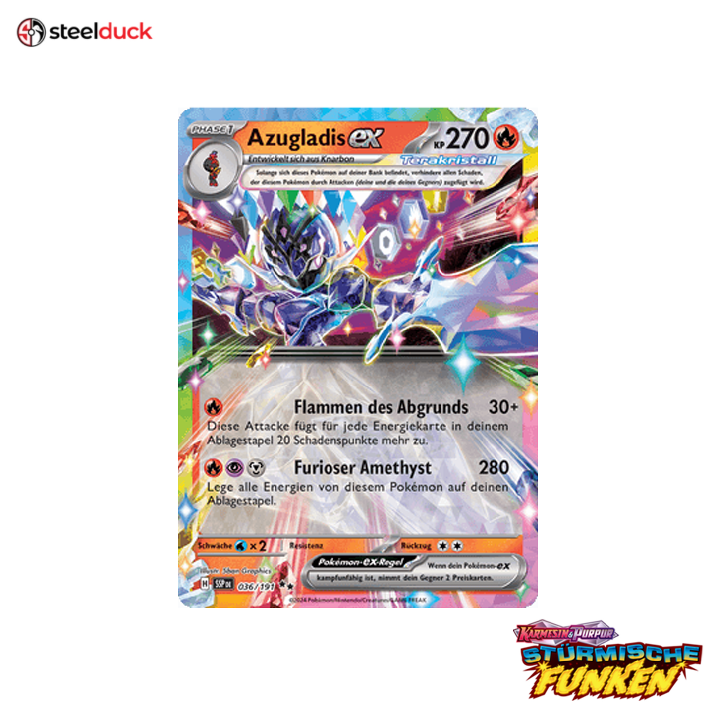 Azugladis ex (036/191) Stürmische Funken - Double Rare